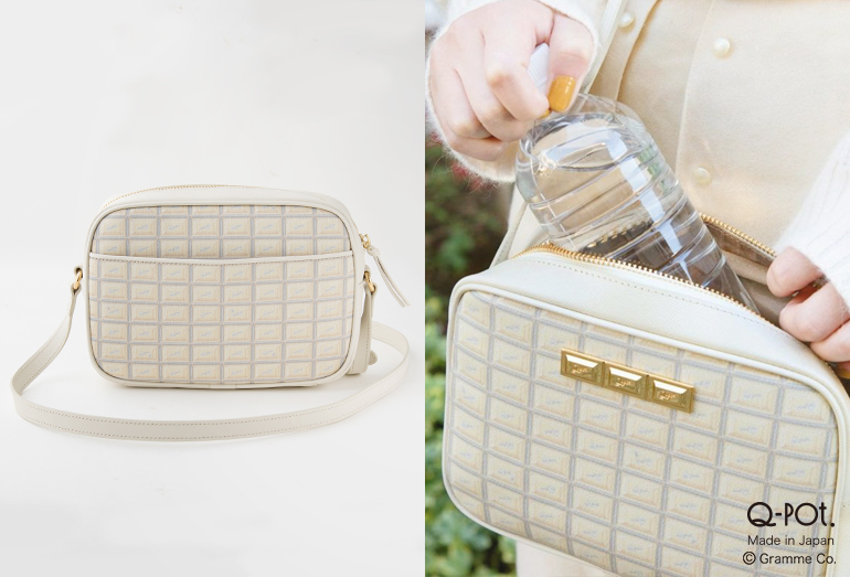 新生活 ホワイトチョコレート ミニクロスボディーバッグ　ディテール