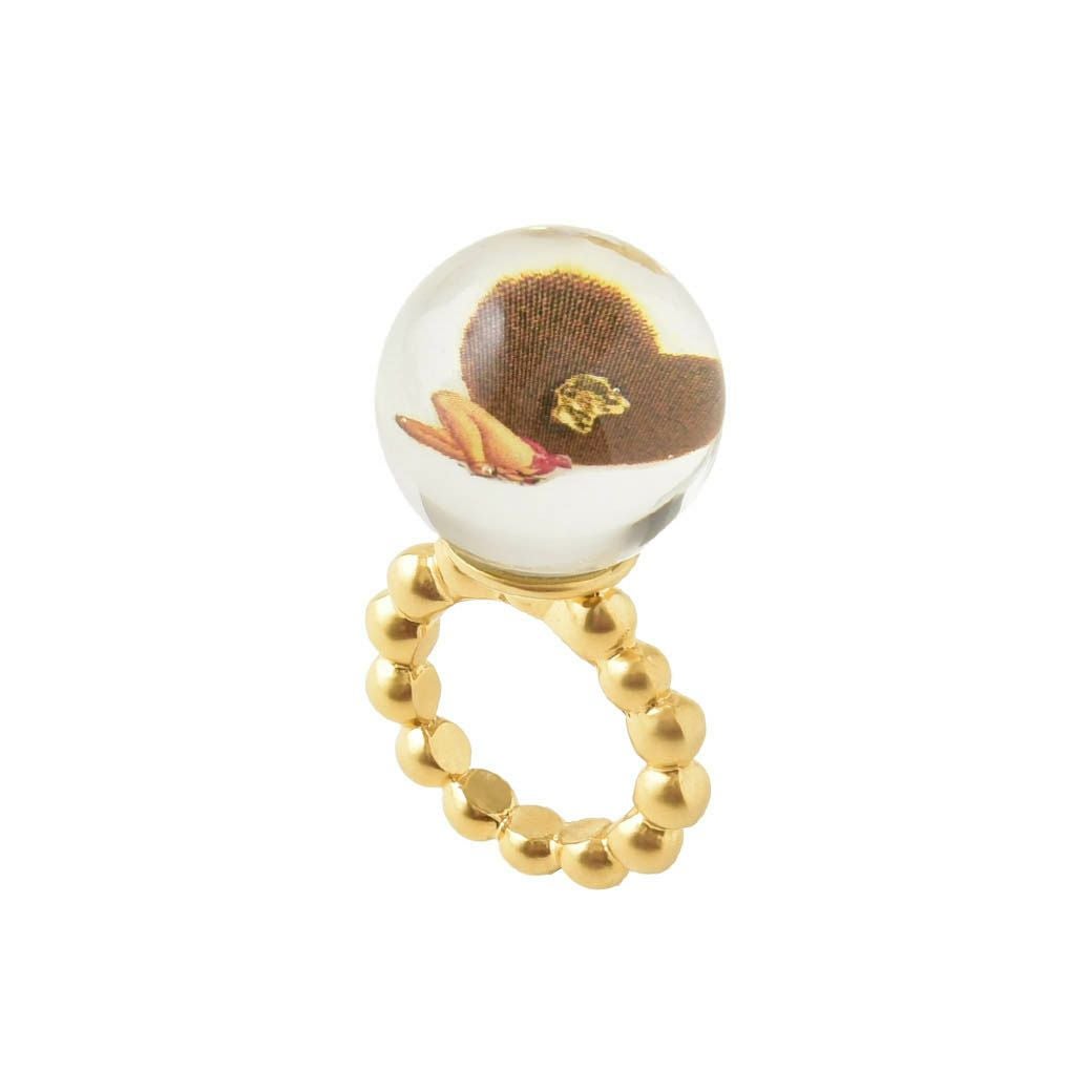 チョコバナナフロート キーホルダー (Pink×Brown) | Q-pot. ONLINE SHOP