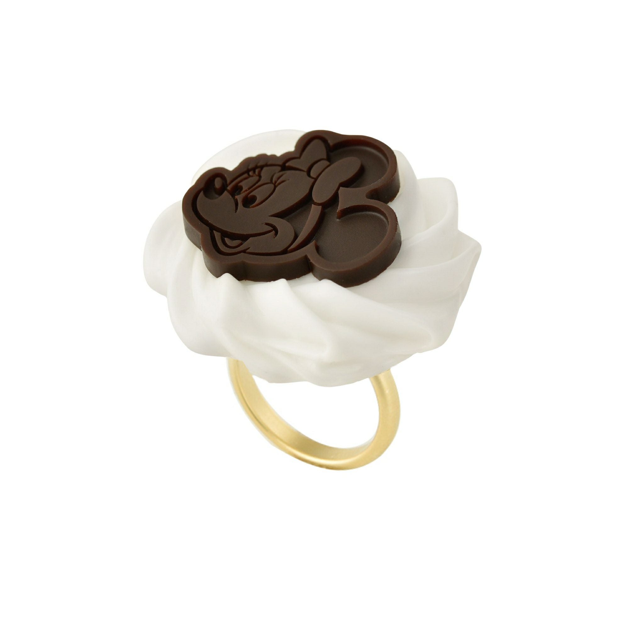 ミニーマウス/ホイップクリーム&チョコレート リング【ディズニー