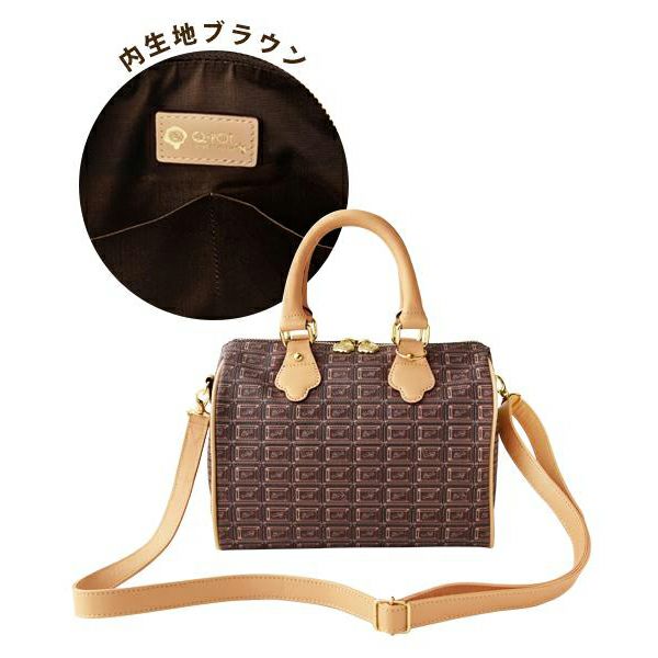 チョコレート ミニボストンバッグ | Q-pot. ONLINE SHOP チョコレート ミニボストンバッグ | Q-pot. ONLINE SHOP