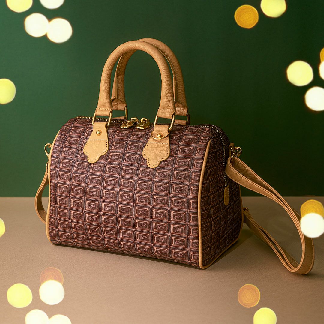 チョコレート・ミニ ボストンバッグ | Q-pot. ONLINE SHOP