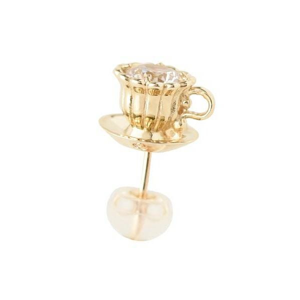【K10】ティーカップ ピアス 【Q-pot】 K10】ティーカップ ピアス | Q-pot. ONLINE SHOP
