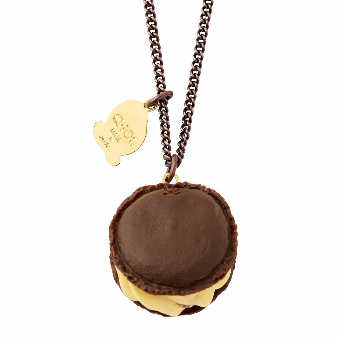 ブラウニーカスタードマカロン ネックレス イエロー オンラインショップ限定