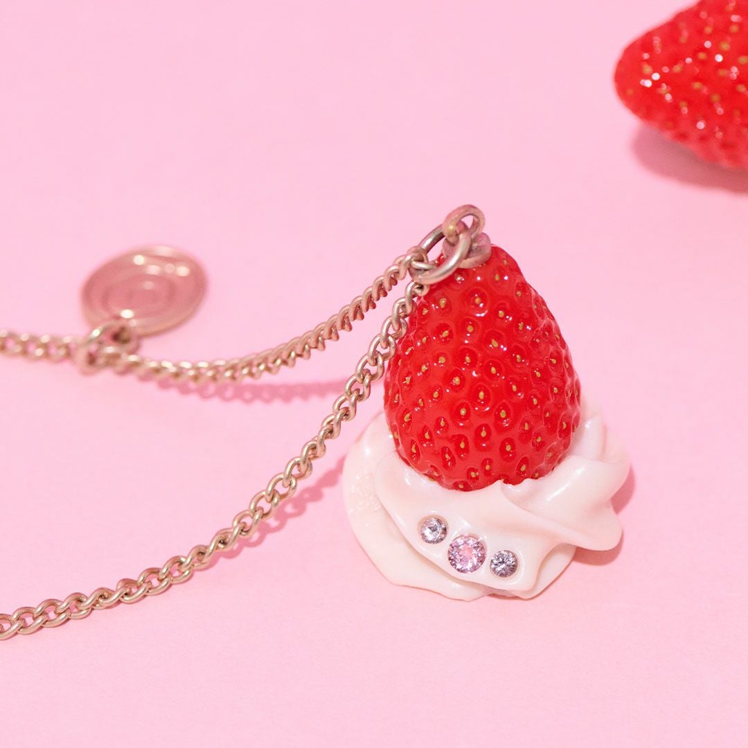 店舗限定商品】フレッシュストロベリー ネックレス（ピンク） | Q-pot