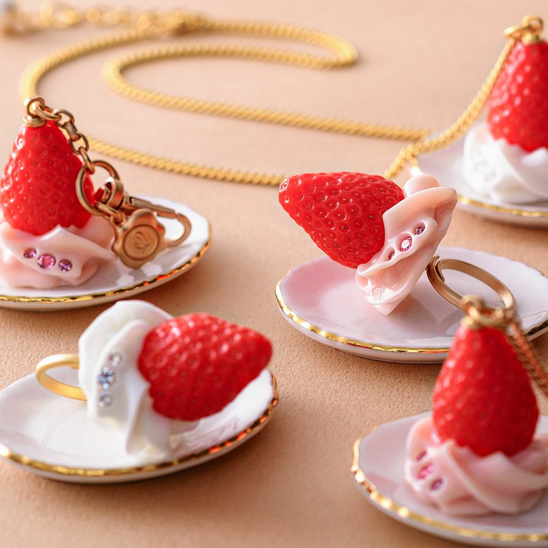 店舗限定商品】フレッシュストロベリー ネックレス（ピンク） | Q-pot