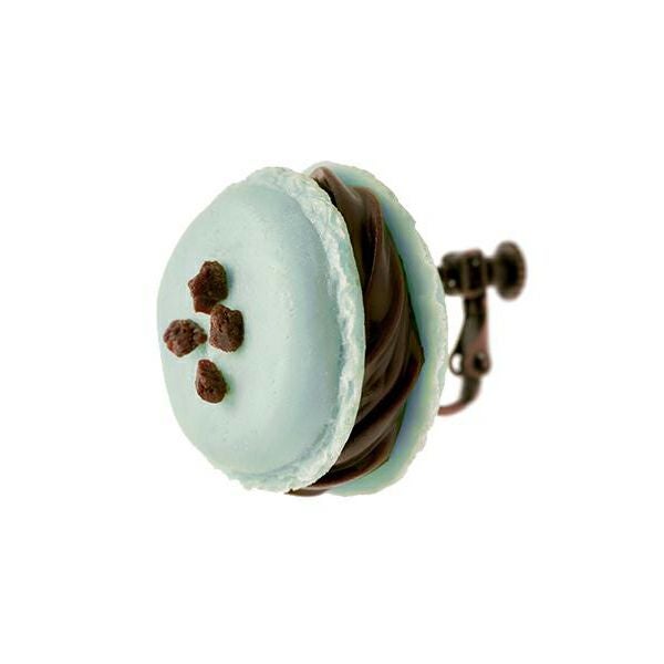 ミントチョコレートプチマカロンイヤリング（ペア） | Q-pot. ONLINE SHOP