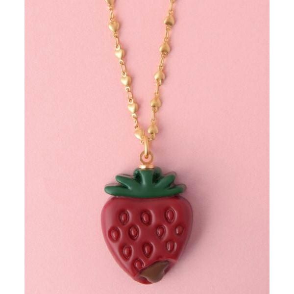 ストロベリーガナッシュ ネックレス(Red) | Q-pot. ONLINE SHOP