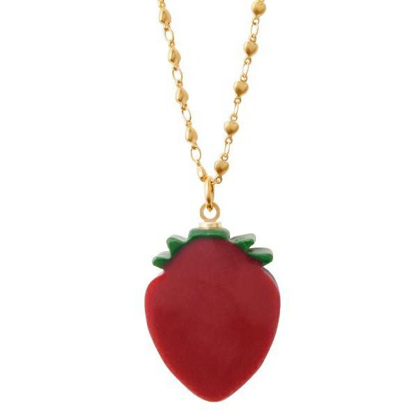 ストロベリーガナッシュ ネックレス(Red) | Q-pot. ONLINE SHOP