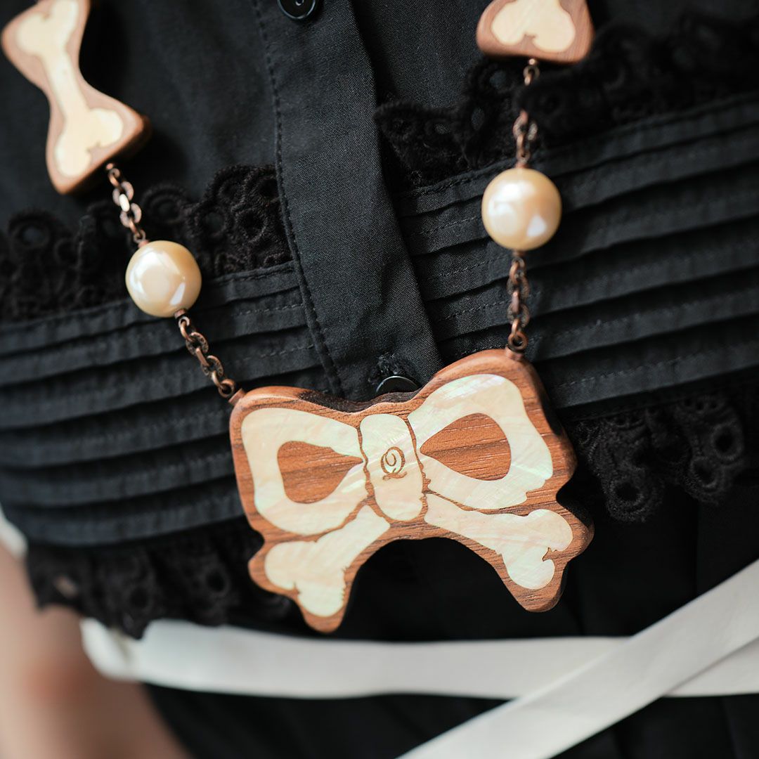 残り1点】Ribone Bone ネックレス | Q-pot. ONLINE SHOP