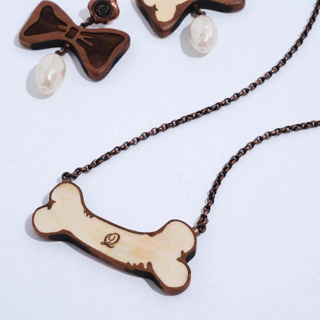 ハンドメイド【リアルボーンネックレス　骨ネックレス】 ボーンネックレス | Q-pot. ONLINE SHOP