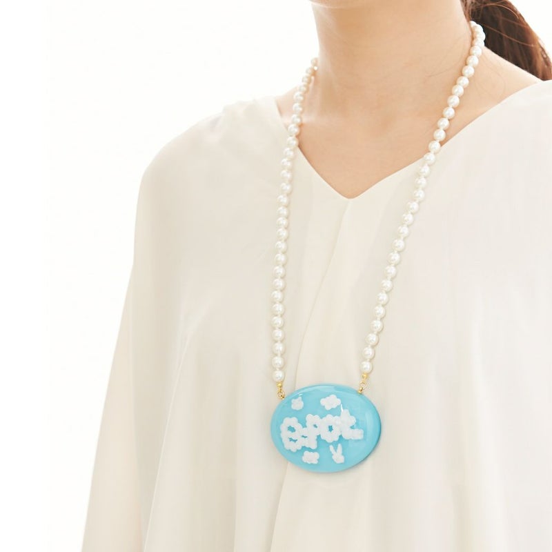 残り1点】モクモクモ ブルースカイ ネックレス(L) | Q-pot. ONLINE SHOP