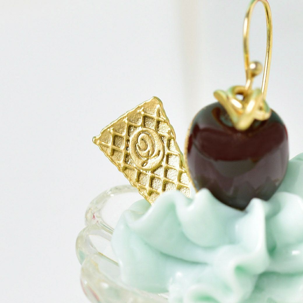 チョコミント サンデー ピアス | Q-pot. ONLINE SHOP