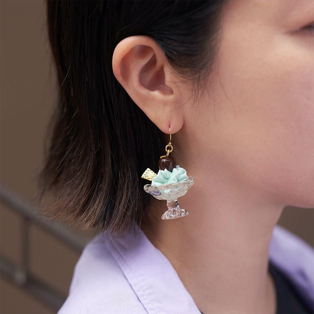 チョコミント サンデー ピアス | Q-pot. ONLINE SHOP