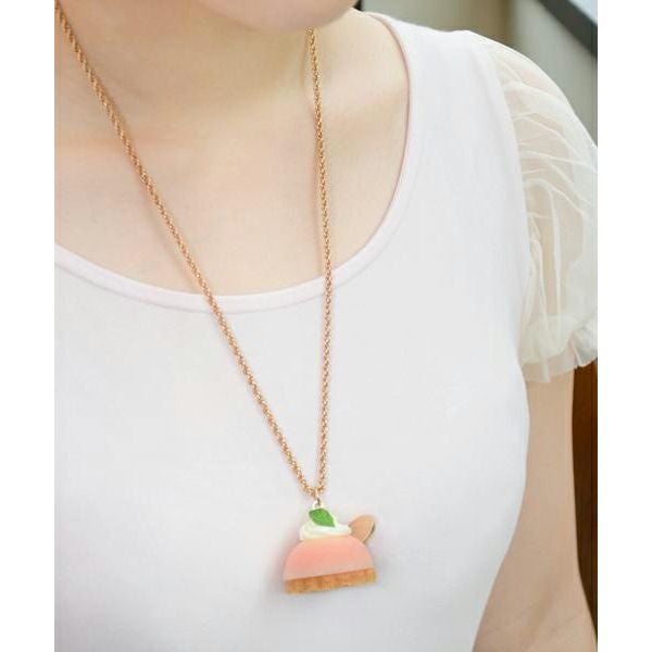 ピーチ プチケーキ ネックレス | Q-pot. ONLINE SHOP