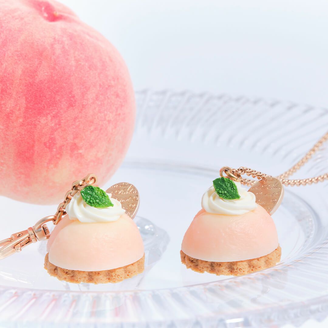 Naru.bさま限定 ピーチケーキ ピーチ プチケーキ ネックレス | Q-pot. ONLINE SHOP