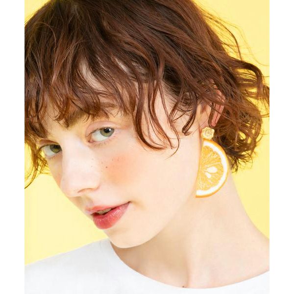 フレッシュオレンジ ピアス（ペア） | Q-pot. ONLINE SHOP