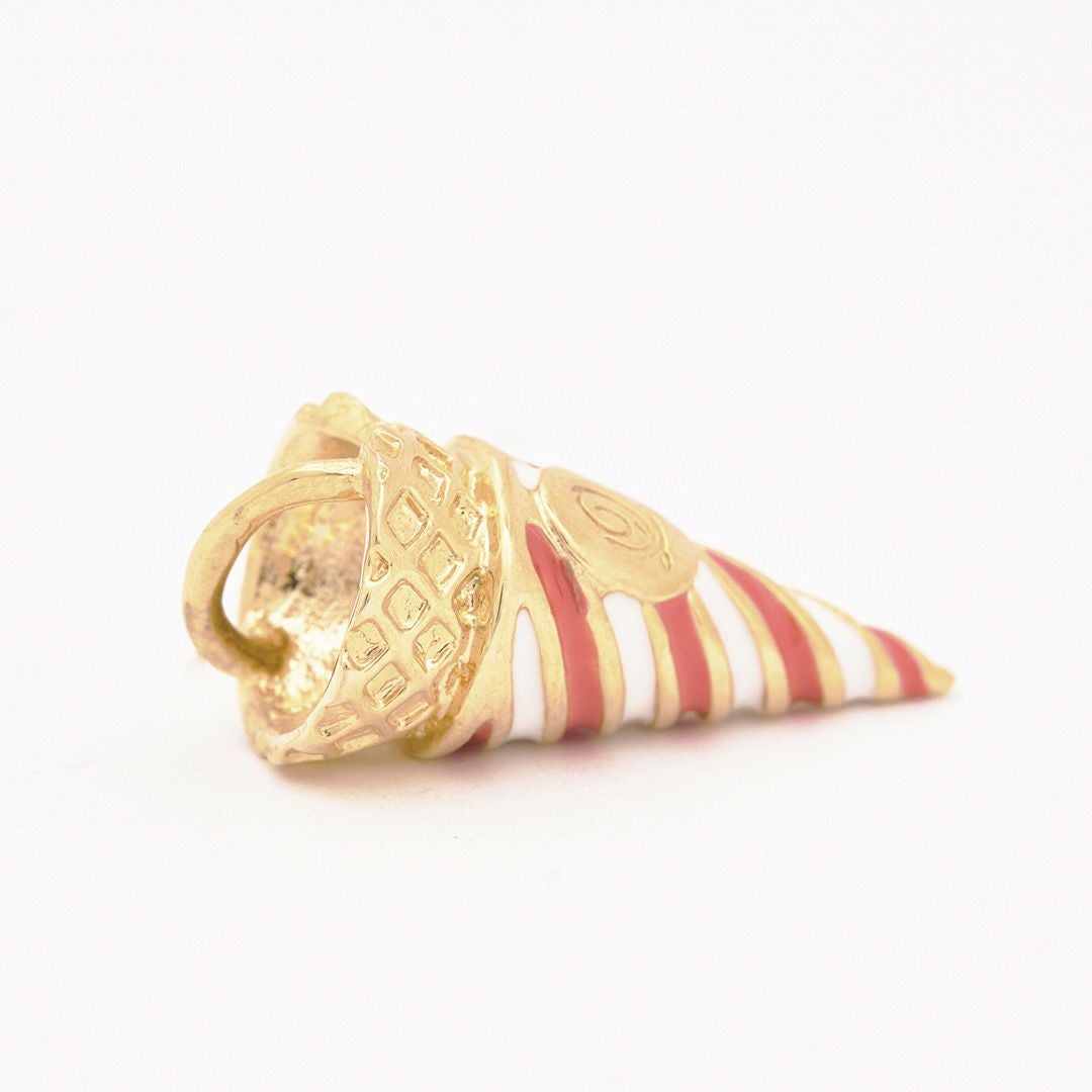 ワッフルロールコーンチャーム(ゴールド) | Q-pot. ONLINE SHOP