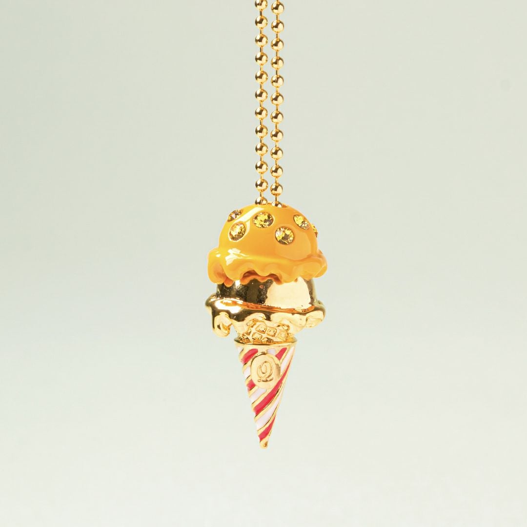 ワッフルロールコーンチャーム(ゴールド) | Q-pot. ONLINE SHOP