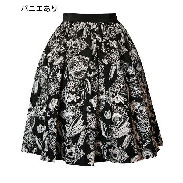 Q-pot. CANDY キャンディ柄 スカート 黒 used パティスリー Q-pot. スカート (ブラック) | Q-pot. ONLINE SHOP