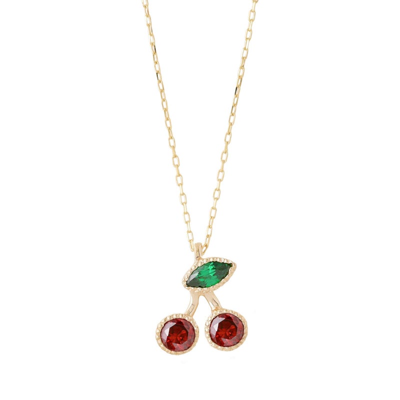 残り1点】【K10】チェリー ネックレス | Q-pot. ONLINE SHOP