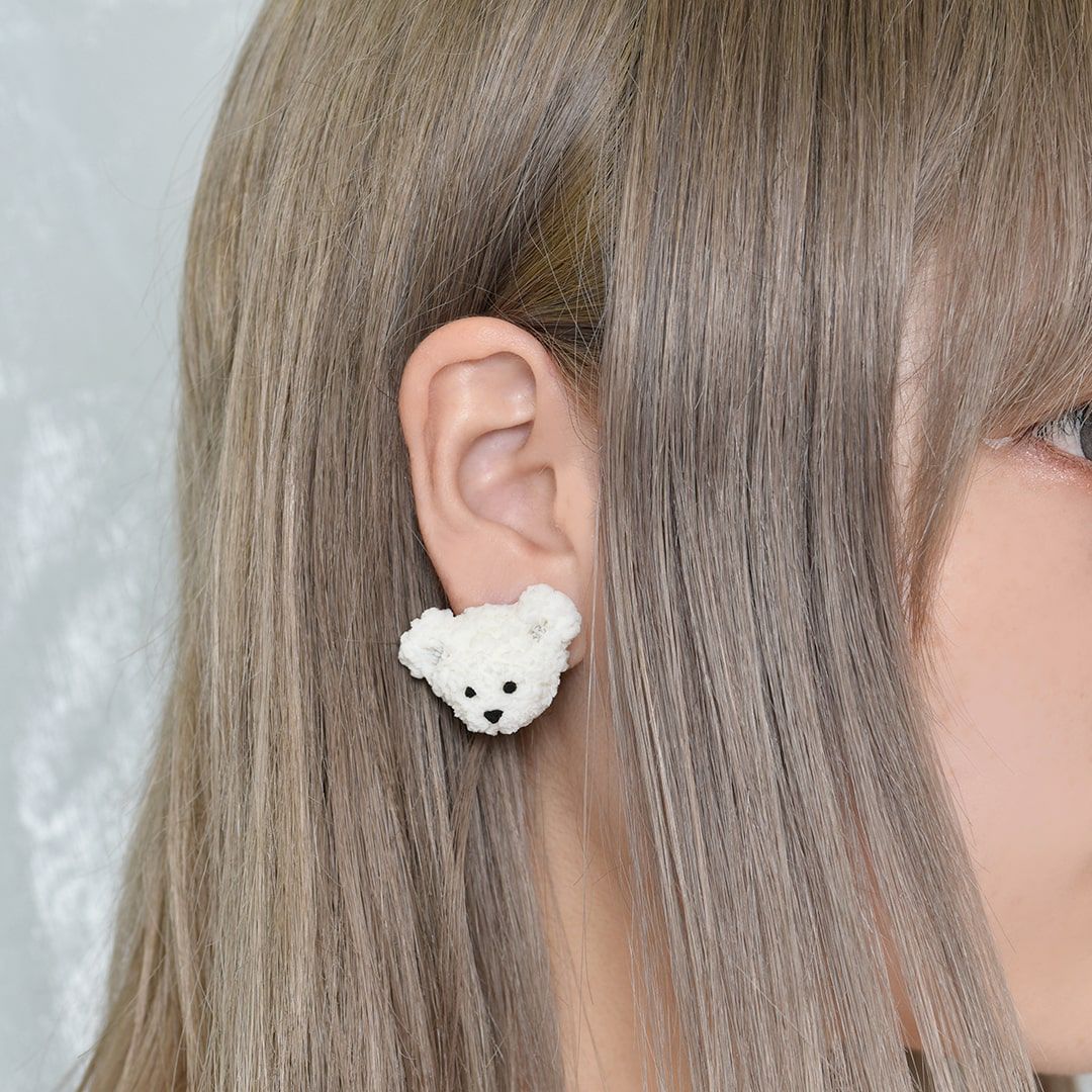 シロクマ　クッキー　ピアス