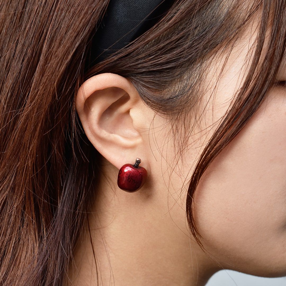 Poppy/アップル&ブレイン ピアス（ペア） | Q-pot. ONLINE SHOP