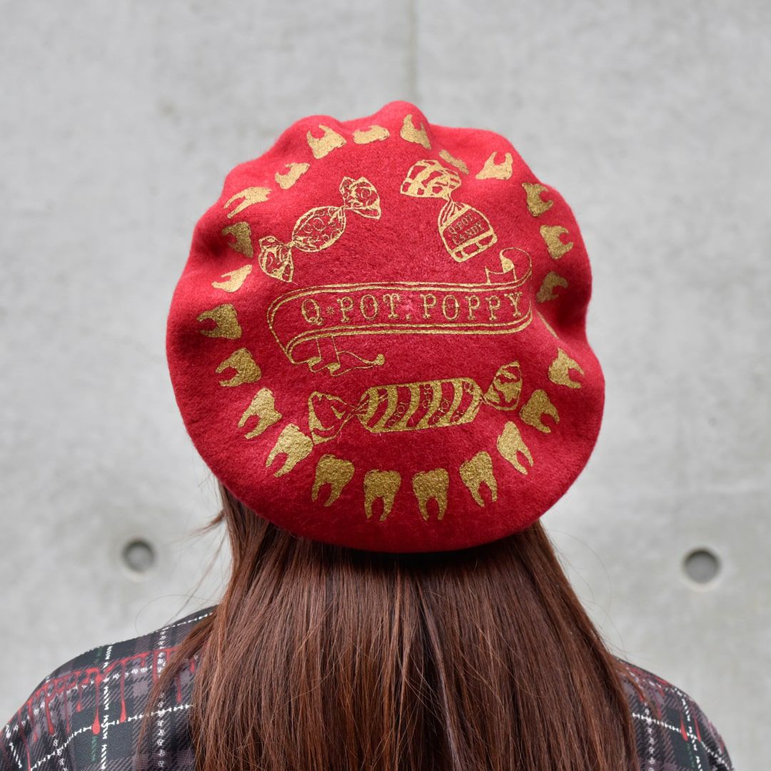 Poppy/キャンディ&トゥース ベレー帽 | Q-pot. ONLINE SHOP