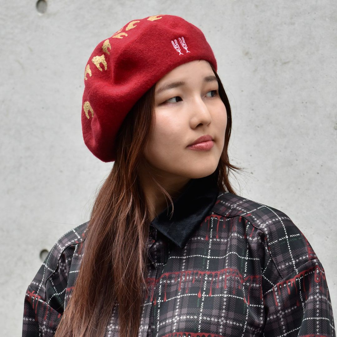 Poppy コラボ ベレー帽