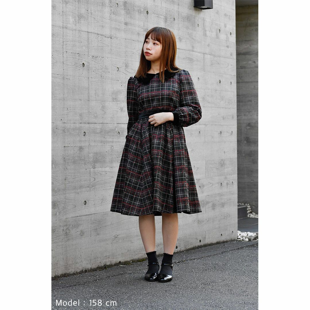 Poppy/パフスリーブドレス (グレー) | Q-pot. ONLINE SHOP