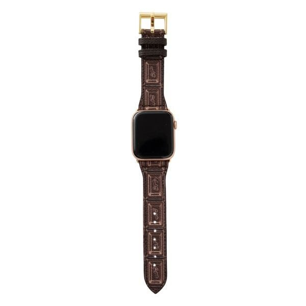 Apple Watch用 チョコレート レザーバンド（42～45mm対応）ブラウン