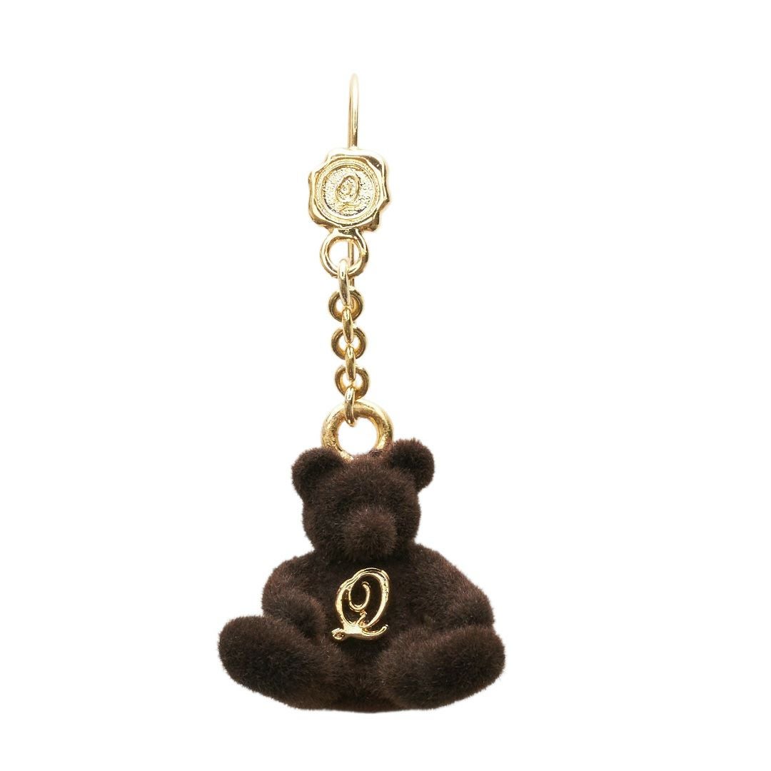 フロッキー ブラウンベア ピアス | Q-pot. ONLINE SHOP