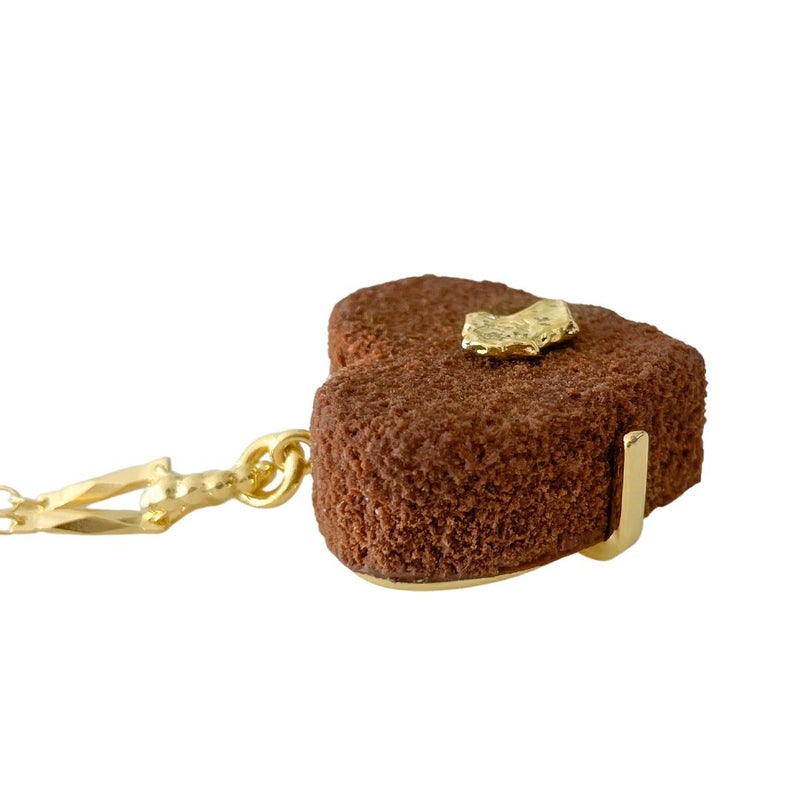リュクスハートショコラ ネックレス(ブラウン) | Q-pot. ONLINE SHOP