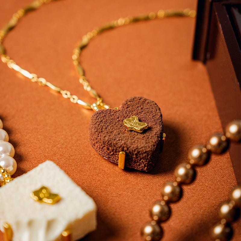 リュクスハートショコラ ネックレス(ブラウン) | Q-pot. ONLINE SHOP