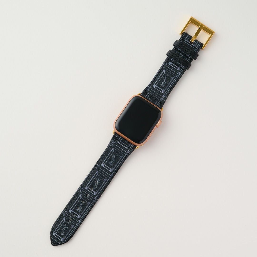 Apple Watch用 ブラックチョコレート レザーバンド（38～41mm対応
