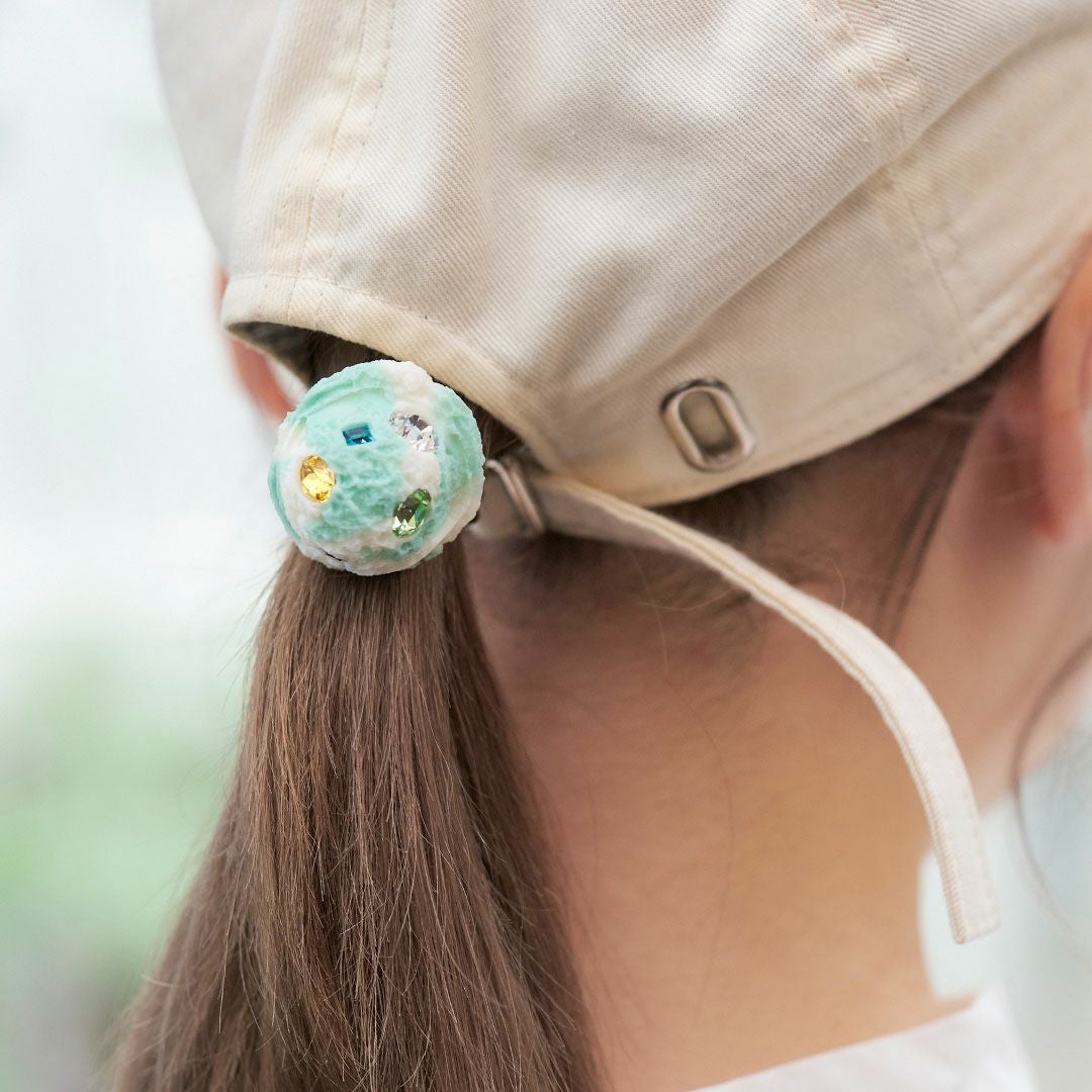 キラキラ ミント＆バニラ アイスクリーム ヘアゴム | Q-pot. ONLINE SHOP