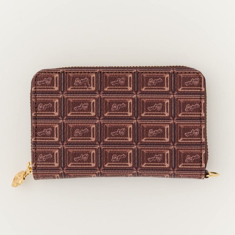 ビターチョコレート コンパクト ラウンドファスナー ウォレット（財布 