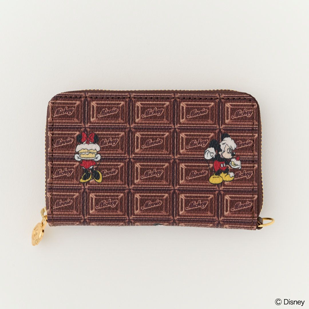 Q-pot 美品　チョコレート ミッキー＆ミニー/ショートウォレット チョコレート ミッキー＆ミニー/ショートウォレット（財布