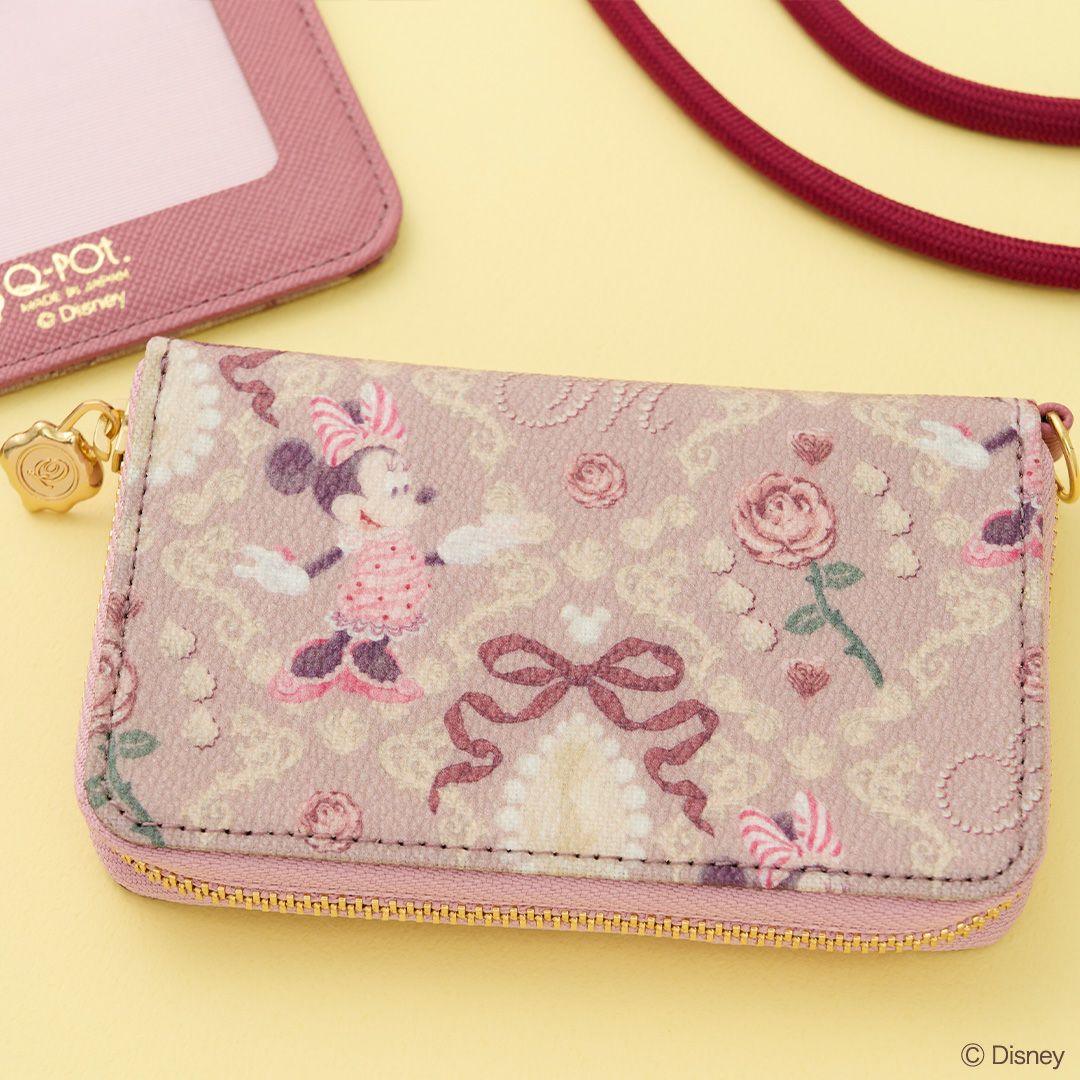 新品 ピンクゴールド スパンコール ミニーちゃんのお財布 Disney - 新品 ピンクゴールド スパンコール ミニーちゃんのお財布の