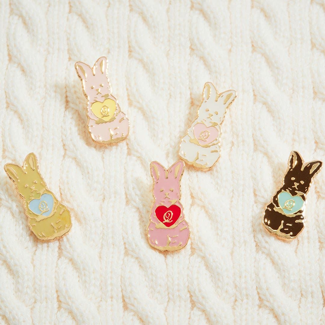 5種コンプリートセット】ラビットピンバッジ | Q-pot. ONLINE SHOP