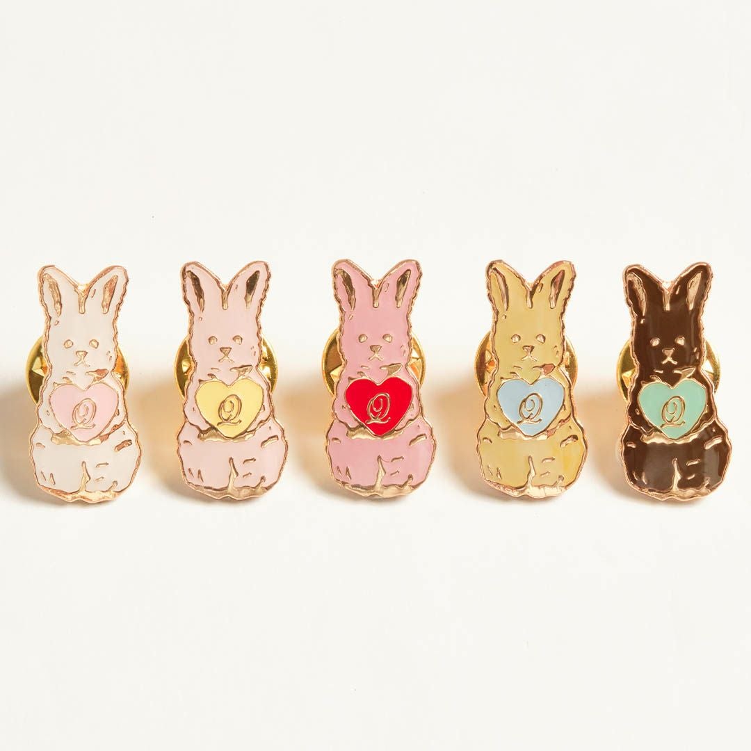 5種コンプリートセット】ラビットピンバッジ | Q-pot. ONLINE SHOP