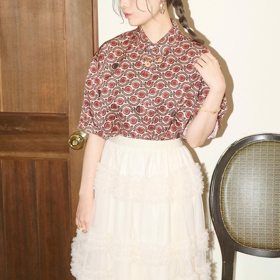 ジャムトゥモロー シャツ(ピンク) | Q-pot. ONLINE SHOP ジャムトゥモロー シャツ(ピンク) | Q-pot. ONLINE SHOP