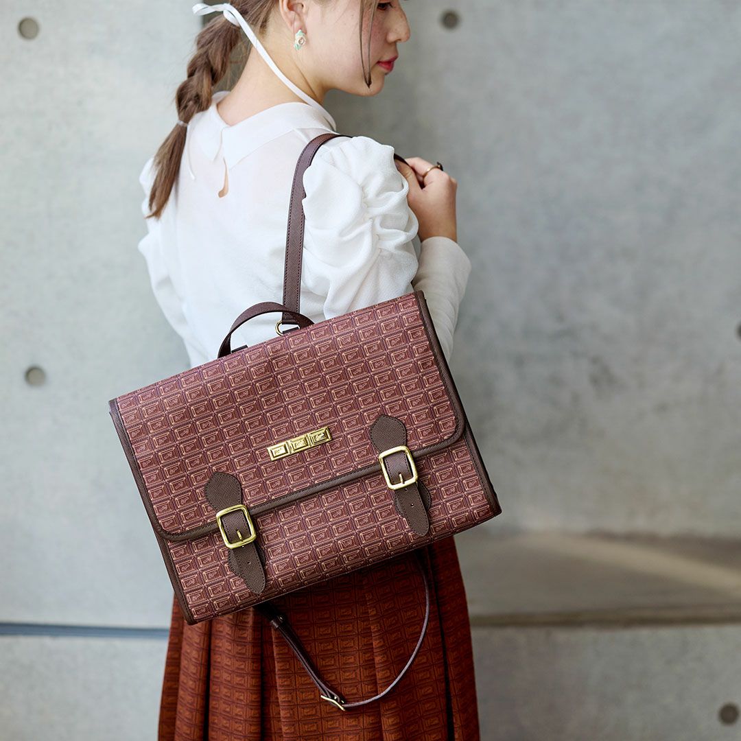 ビターチョコレート サッチェルバッグ | Q-pot. ONLINE SHOP