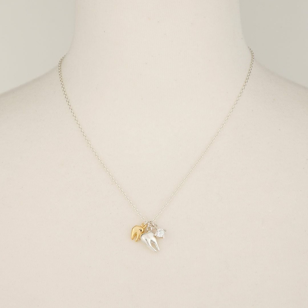 シルバー925】ウィズダムトゥース コンビ ネックレス | Q-pot. ONLINE SHOP
