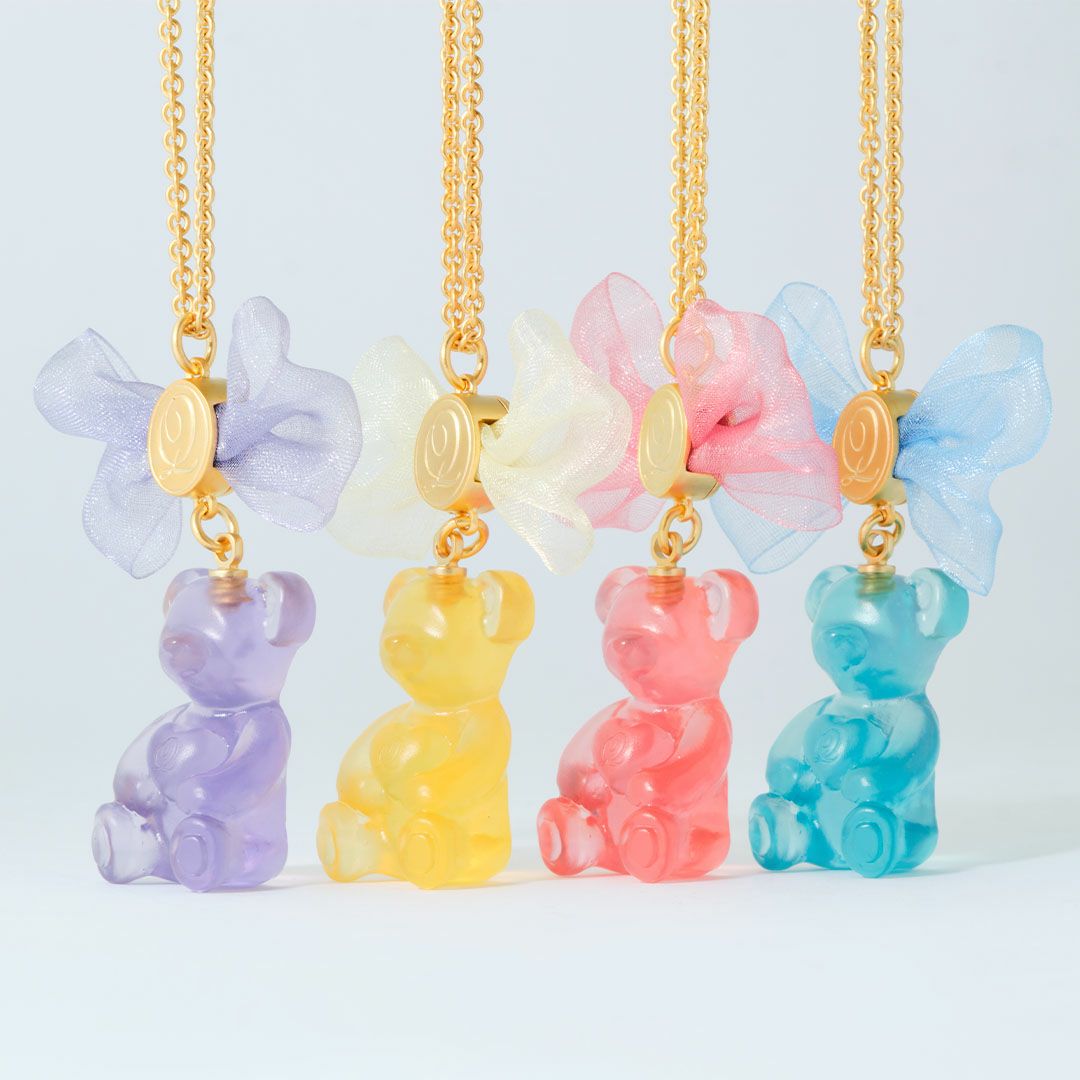 残り1点】テディベアグミ ネックレス(グレープ) | Q-pot. ONLINE SHOP