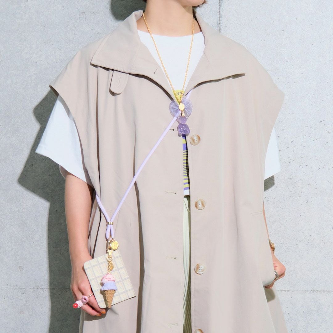 残り1点】テディベアグミ ネックレス(グレープ) | Q-pot. ONLINE SHOP