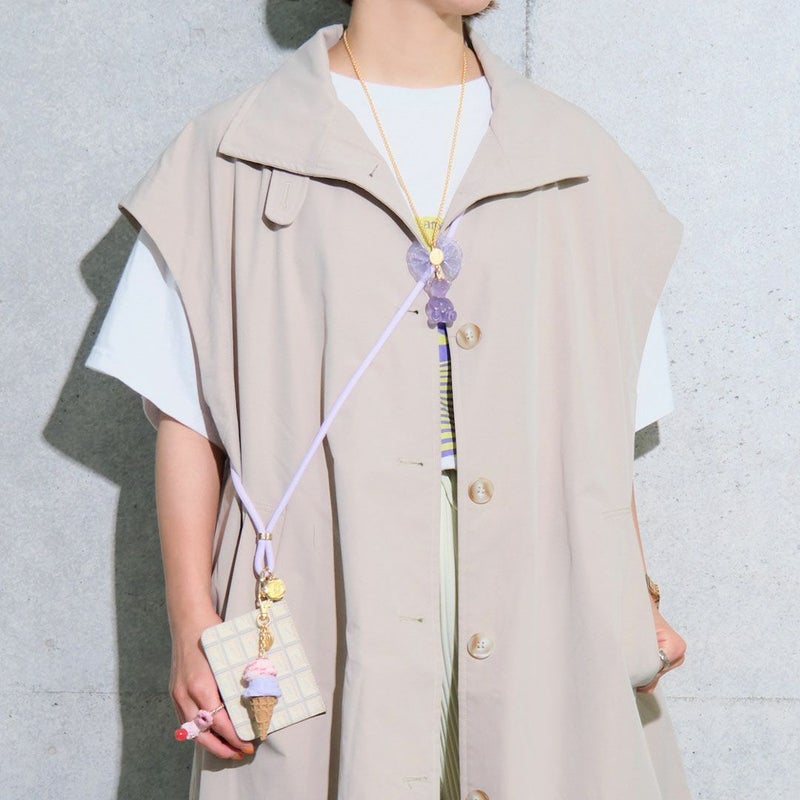 ☆【残り1点】テディベアグミ ネックレス(グレープ) | Q-pot. ONLINE SHOP