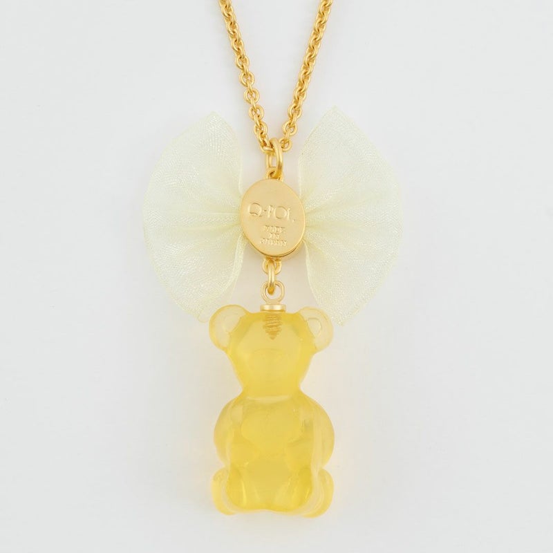 残り1点】テディベアグミ ネックレス(レモン) | Q-pot. ONLINE SHOP