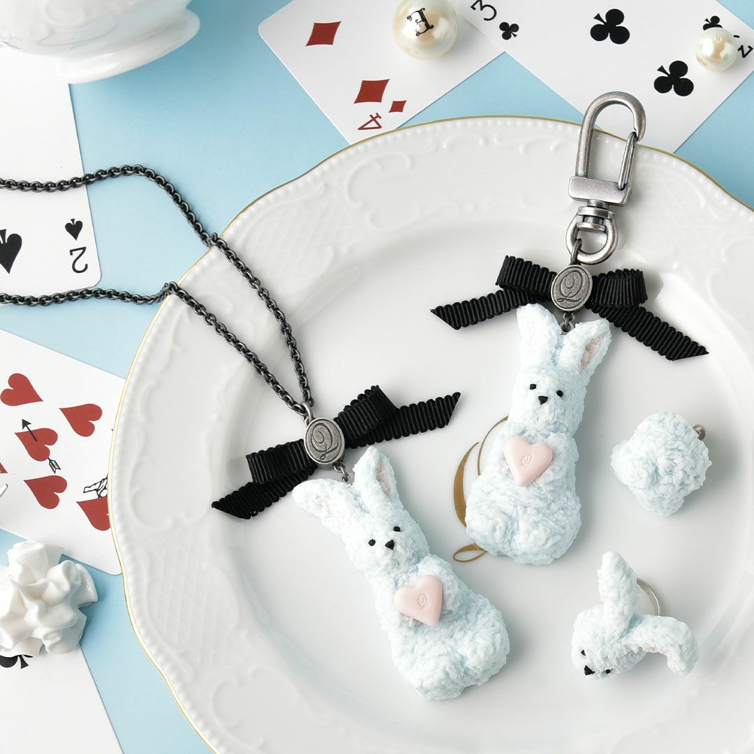 ふしぎなうさぎクッキー ネックレス(ピンクハート) | Q-pot. ONLINE SHOP
