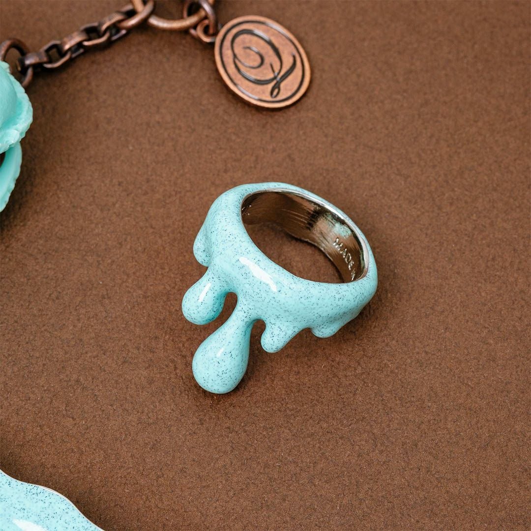 Q-pot. メルトチョコレート クルーネック ニット ⭐︎ ミルク メルトチョコレート クルーネックニット(ミルク) | Q-pot. ONLINE SHOP
