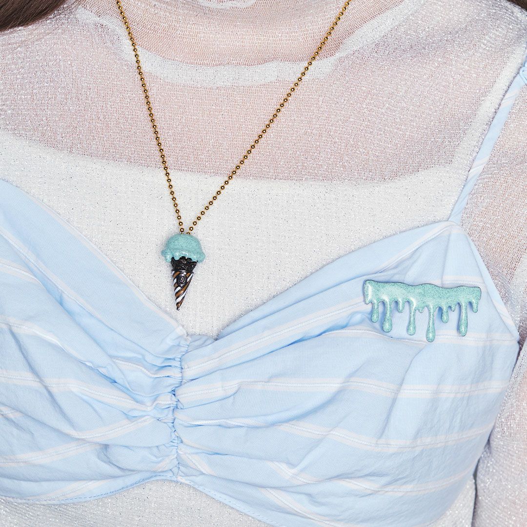 チョコミント　アイス　アクセサリー